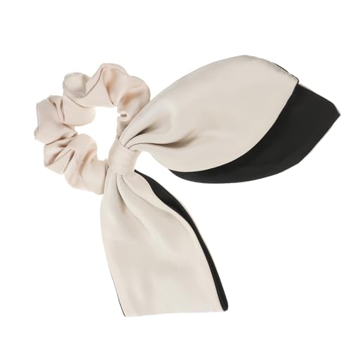 SKISUNO Doppelschichtige Haargummis Mit Schleife Für Mädchen Elastische Haarbänder Für Pferdeschwänze Und Elegante Frisuren Vielseitig Für Alltag Und Sport von SKISUNO