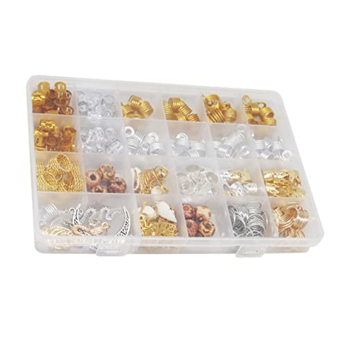 SKISUNO Dreadlocks Perlen Flechtringe Haarspangen Aus Zinklegierung Passend Für Zöpfe Partys Und Hochzeitsbälle Einfach Anzubringen Ohne Werkzeug von SKISUNO