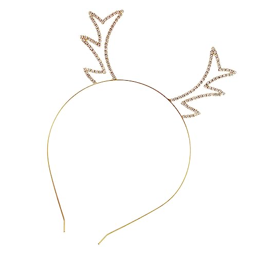 SKISUNO Rhinestone Rentier Geweih Haarreif Für Weihnachten Stirnband Für Partys Geeignet Für Erwachsene Und Leicht Und Bequem Zu Tragen Für Festliche Anlässe von SKISUNO