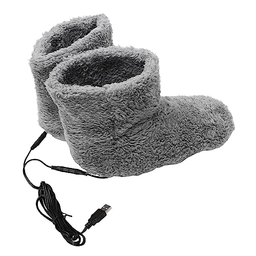 SKISUNO Elektroheizschuhe Mit Usb-aufladung Warme Schuhe Für Herren Beheizte Schuhe Für Alltag Plüschige Fußwärmer Für Winter Sicher Und Zu Tragen von SKISUNO