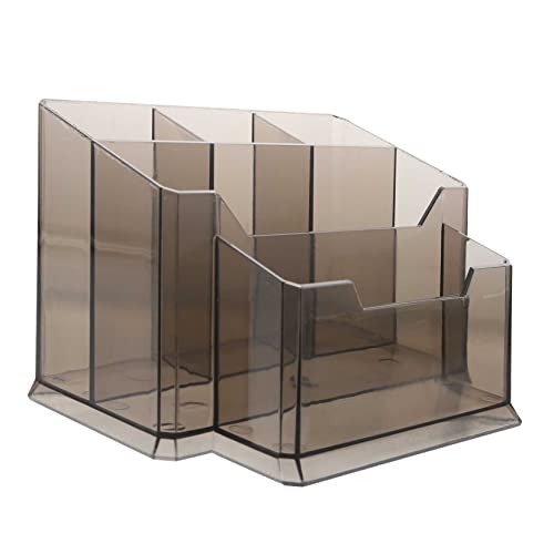 SKISUNO Transparenter Make up Organizer Mit Pigmentbehälter Pinselständer Und Stifthalter Für Schminkpinsel Und Pigmentständer Platzsparendes Desktop-design Aus Hochwertigem Material von SKISUNO