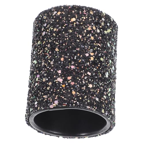 SKISUNO Glitzernder Make up Pinselhalter Tragbarer Organizer Für Kosmetikpinsel Kleiner Kunststoff Behälter Mit Deckel Für Reisen Und Zuhause Dekorativer Make up Pinsel Organizer von SKISUNO