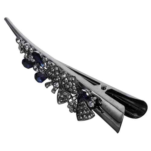 SKISUNO Große Vintage Haarklammer Damen Metall Haarschmuck mit Strasssteinen Retro Stil für Dickes und Geeignet Hochwertige Haarklammer für Hochzeit Party und Alltag von SKISUNO