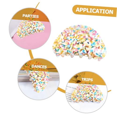 SKISUNO Haarklammer Damen Mittelgroßer Krallenclip Rutschfest Haltbar Haarschmuck für Dickes und Normales Haar Praktisch zum Frisieren und Alltag Stilvoller Haarhalter für Frauen und von SKISUNO