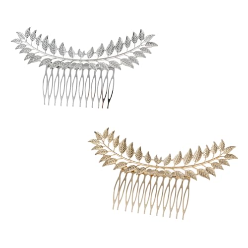 SKISUNO 2stücke Haarklammern Aus Blattform Kreative Haarkämme Für Damen Elegantes Haaraccessoire Für Hochzeiten Partys Und Besondere Anlässe von SKISUNO