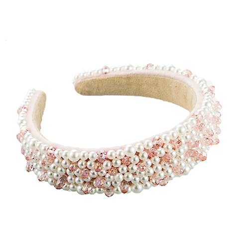 SKISUNO Haarschmuck Hochzeit Perlen Barock Kopfschmuck Haar Perlen Haarschmuck Braut Stirnband Mädchen Haarreif Tägliche Kopfaccessoires Haarreife Haardekor von SKISUNO