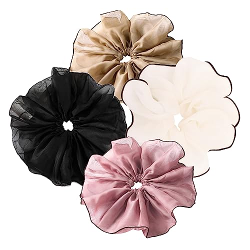 SKISUNO 4stücke Elastische Haargummis Für Damen Stretch-haargummis Für Haare Haarbänder Für Frauen Haar Styling Zubehör Pferdeschwanz Halter Haarband Für Mädchen von SKISUNO