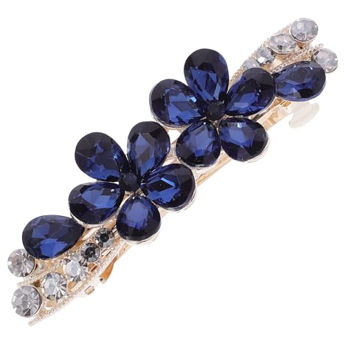 SKISUNO Haarspange mit Funkelnden Strass Blumen Mini Haarklammer für Frauen Ästhetischer Haarschmuck für Hochzeit Party und Alltag Kompakt und Leicht Tragbar Rutschfestes Design von SKISUNO
