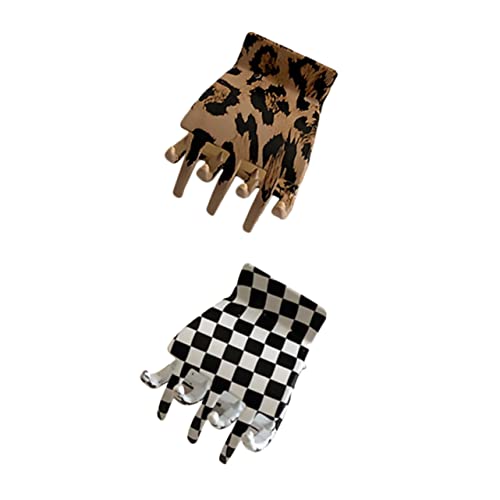 SKISUNO 2stücke Mini Haarklammer Weißen Schachbrettmuster Vintage Haarschmuck Für Damen Geeignet Für Haararten Für Freizeit Partys Und Besondere Anlässe von SKISUNO