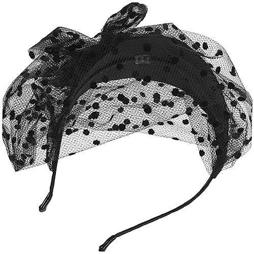 SKISUNO Retro Fascinator Damen Hut Clip Mit Spitze Und Netz Für Hochzeiten Teepartys Und Besondere Anlässe Elegantes Haarschmuck Accessoire Für Braut Und Feierlichkeiten von SKISUNO