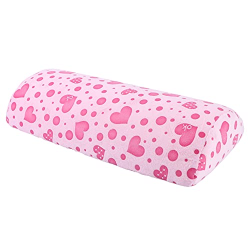 SKISUNO Koralle Fleece Nagelkunst Handauflage Kissen Für Maniküre Weich Und Bequem Waschbar Für Nagelstudios Und Heimgebrauch Rosa von SKISUNO