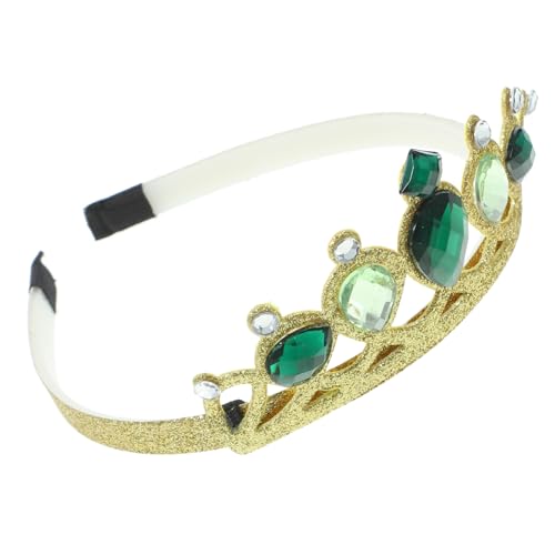 SKISUNO Krone Haarband mit Strasssteinen Leichtes Bequemes Prinzessin Stirnband für Mädchen Geeignet für Kostüm und Geburtstagsfeiern Cosplay und Party Kopfbedeckung von SKISUNO