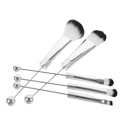 SKISUNO 1satz Teiliges Makeup-pinselset Mit Metallgriffen Weiche Hautfreundliche Borsten Für Gleichmäßige Anwendung Für Blush Puder Und Lidschatten Reisefreundlich Und Leicht Zu von SKISUNO
