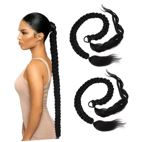 SKISUNO Zopf Extension Echthaar Lange Zopf Extensions Pferdeschwanz Haarteile Natürliche Aussehen Kunsthaar Haarverlängerungen Für Frauen Braid Extensions Mit Haargummi Pferdeschwanz Haarverlängerung SKISUNO Zopf Extension Echthaar Lange Zopf Extensions Pferdeschwanz Haarteile Natürliche Aussehen Kunsthaar Haarverlängerungen Für Frauen Braid Extensions Mit Haargummi Pferdeschwanz Haarverlängerung von SKISUNO
