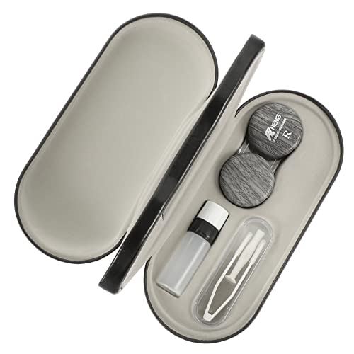 SKISUNO Brillenetui Aus Hochwertigem Pu- Tragbarer Brillenbehälter Mit Doppeltem Verwendungszweck Kompakter Brillen-Organizer Für Reisen Und Täglichen Gebrauch von SKISUNO