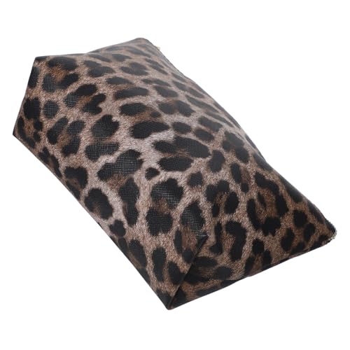 SKISUNO Leopard Make Up Tasche Klein mit Reißverschluss wasserdichte Kosmetiktasche für Damen Tragbar Großer Stauraum Stilvolles Reise Organizer für Alltag Shopping Business und Freizeit von SKISUNO