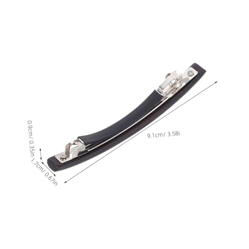 SKISUNO Minimalistische Holz Haarspange mit Federclip Eleganter Französischer Vintage Stil Vielseitig für Ponytail und Seitenpartie Fester Sitz für Damen und Cheongsam Outfits von SKISUNO