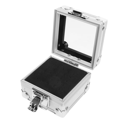 SKISUNO Nagelbohrer Aufbewahrungsbox aus Zinklegierung Praktischer Organizer mit Lochhalter für Nagelbohrer Nagelfeilen und Bohrerbits Geeignet für Nagelstudio und Heimgebrauch Ordnet von SKISUNO