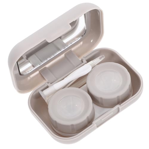 SKISUNO 1satz Reise-kontaktlinsenbehälter Mit Spiegel Kosmetik-Box Für Kontaktlinsen Praktisches Aufbewahrungszubehör Für Frauen Und Mädchen Für Unterwegs von SKISUNO