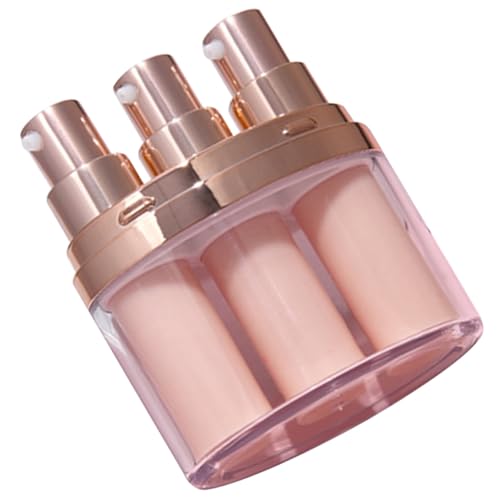 SKISUNO Reise Leerflaschen für Kosmetik Pumpspender aus Dickem Abs für Makeup Entferner Lotion Flüssigkeit Tragbare Nachfüllbehälter für Hautpflege und Reinigung von SKISUNO