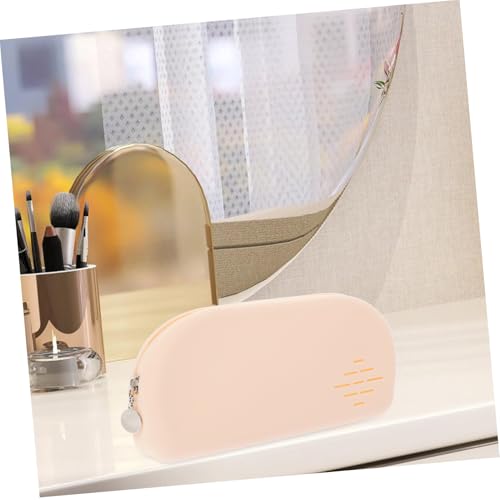 SKISUNO Silikon Make Up Pinselhalter Kosmetiktasche Großes Fassungsvermögen Tragbarer Schminkpinsel Organizer Reise Make Up Tool Aufbewahrungstasche Frauen von SKISUNO