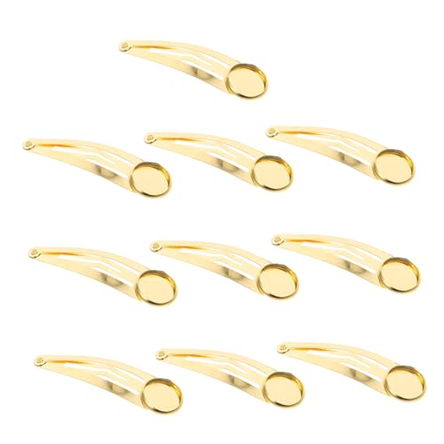 SKISUNO Snap Haar Clips 10 Stück Selbstgemacht Haarschmuck Zubehör Für Kreative Haarspangen Robust Und Langlebig Für Handarbeit Und Bastelprojekte 12mm Größe Für Frauen Und von SKISUNO