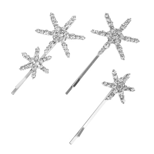SKISUNO Stern Haarspange Mit Strass Glitzernde Haarnadeln Für Damen Aus Stücken Schlicht Und Elegant Für Verschiedene Anlässe von SKISUNO