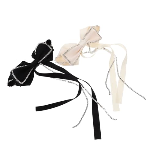 SKISUNO Haarspangen Schmetterling Haarschleifen Für Frauen Strass Schleifen Haarspangen Dekorative Haarclips Mit Langem Schleifen Design Haarschmuck Für Damen Und Elegantes Haarzubehör SKISUNO Haarspangen Schmetterling Haarschleifen Für Frauen Strass Schleifen Haarspangen Dekorative Haarclips Mit Langem Schleifen Design Haarschmuck Für Damen Und Elegantes Haarzubehör von SKISUNO
