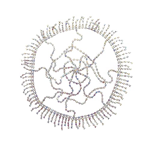 SKISUNO Kopfstück Mit Strassquaste Und Netzform Für Frauen Glänzendes Stirnband Zur Hochzeit Party Und Anderen Besonderen Anlässen Passend Zu Verschiedenen Frisuren von SKISUNO