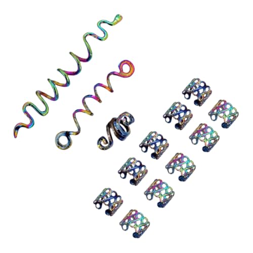 SKISUNO Teiliges Haarschmuck für Zöpfe und Dreadlocks Spiral Haarringe aus Metall Dekorative Flecht Accessoires Verstellbar Modisch für Frauen Vielseitig für Festivals und Partys von SKISUNO