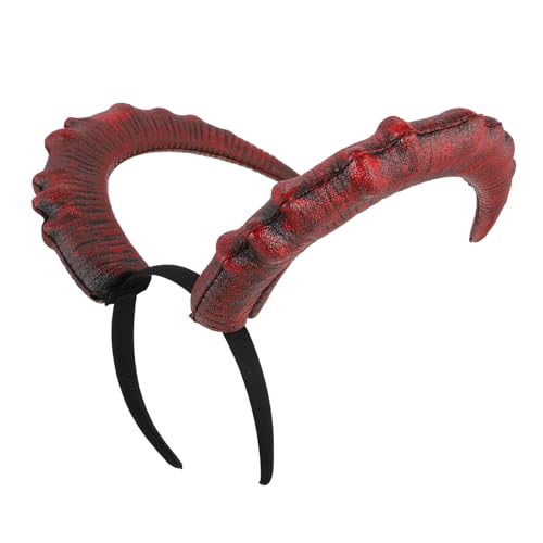 SKISUNO 1stück Teufelshörner Haarreif Für Halloween Und Karneval Realistisches Horn-kopfschmuck Kostümzubehör Für Partys Und Cosplay von SKISUNO