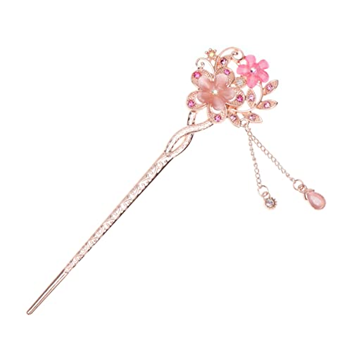 SKISUNO Vintage Haarstab Opal Blume Damen Haarnadel Chignon Haarnadel für Hochzeiten Partys und Freizeit von SKISUNO