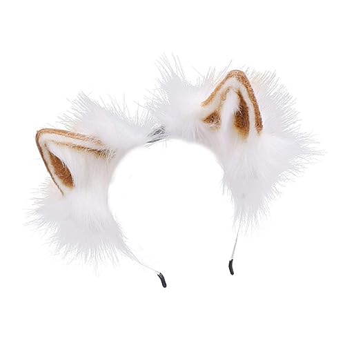 SKISUNO 1stück Biegsamer Haarreif Mit Tierohren Dekorativer Haarschmuck Für Feste Und Partys Verspieltes Cosplay-zubehör Furry Haarband Für Damen von SKISUNO