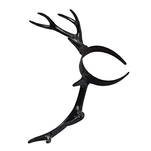 SKISUNO Rentier Haarreif Für Weihnachten Weihnachts Stirnband Aus Hochwertigem Material Realistisches Geweih-haarband Für Party-kopfschmuck Weihnachtskopfbedeckung Für Feiertagsfeiern von SKISUNO