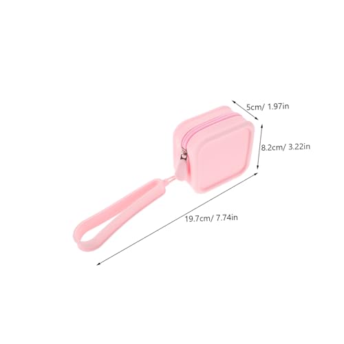 SKISUNO wasserdichte Silikon Kosmetiktasche Mini Makeup Tasche Damen Reise Kulturbeutel mit Großem Fassungsvermögen Vielseitig als Toilettenartikel Münzbeutel Geeignet von SKISUNO