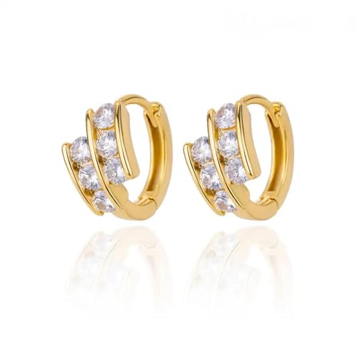 Ohrringe Ohrstecker Damenschmuck Schmuck Damen Dreieck Mädchen Luxus Pierced Hoop Trend Hochzeit ästhetisch weiblich, Einstellbar, Acryl von SKJUBLPG