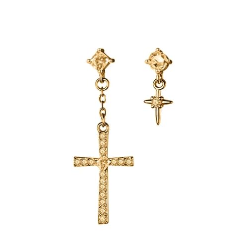 Ohrringe für Damen, Schmuck, 925, modisch, lässig, Kreuz, für exquisite, zeigen Sie Ihre Schönheit, vielseitig, Einstellbar, Acryl von SKJUBLPG