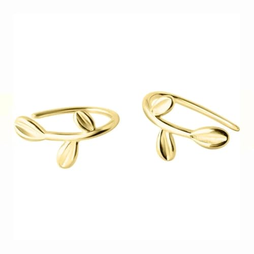 Ohrringe für Damen, Schmuck, 925, modische Waldblätter und Ohrhaken, um Ihre Schönheit zu zeigen, vielseitig, exquisit, Einstellbar, Acryl von SKJUBLPG