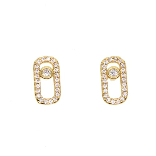 Ohrringe für Damen, Schmuck, 925, rechteckig, für Mädchen, modisch, fein, Einstellbar, Acryl von SKJUBLPG