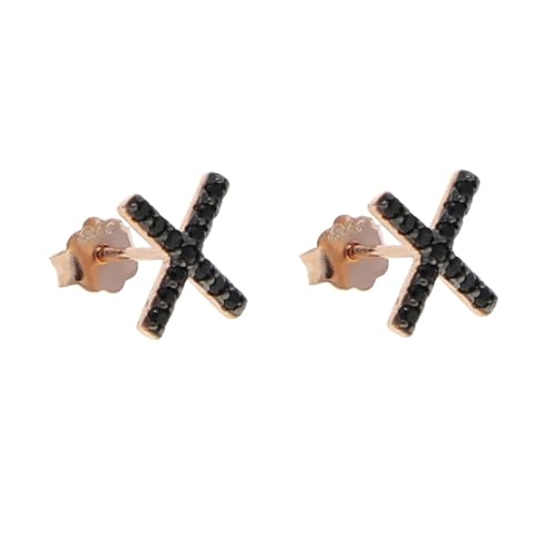 Ohrringe für Damen, Schmuck, Modeschmuck, doppelt, 925, elegantes klassisches Kreuz für Mädchen, Einstellbar, Acryl Ohrringe für Damen, Schmuck, Modeschmuck, doppelt, 925, elegantes klassisches Kreuz für Mädchen, Einstellbar, Acryl von SKJUBLPG