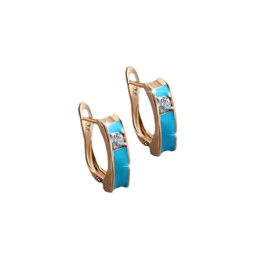 Ohrringe für Damen, Schmuck, elegant, geometrisch, modisch, schlicht, blau, für Mädchen Ohrringe für Damen, Schmuck, elegant, geometrisch, modisch, schlicht, blau, für Mädchen von SKJUBLPG