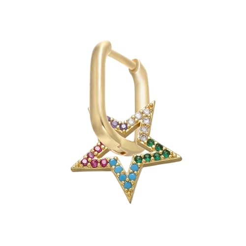 Ohrstecker, Damenschmuck, Schmuck, 1 Paar Regenbogen-Accessoires, zeigen Sie Ihre Schönheit, vielseitig, modisch, exquisit, Einstellbar, Acryl von SKJUBLPG