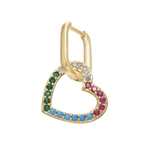 Ohrstecker, Damenschmuck, Schmuck, 1 Paar Regenbogen-Accessoires, zeigen Sie Ihre Schönheit, vielseitig, modisch, exquisit, Einstellbar, Acryl von SKJUBLPG