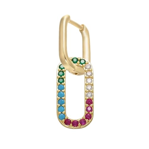 Ohrstecker, Damenschmuck, Schmuck, 1 Paar Regenbogen-Accessoires, zeigen Sie Ihre Schönheit, vielseitig, modisch, exquisit, Einstellbar, Acryl von SKJUBLPG