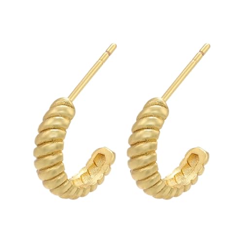 Ohrstecker, Damenschmuck, Schmuck, 1 Paar kleine Kreolen für runde, beliebte zeigen Sie Ihre Schönheit, vielseitig, modisch, exquisit, Einstellbar, Acryl von SKJUBLPG