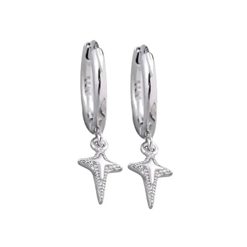 Ohrstecker, Damenschmuck, Schmuck, 925, Ohrstecker, Kreuzanhänger, Punk, Trend, Mode, Party, Einstellbar, Acryl von SKJUBLPG