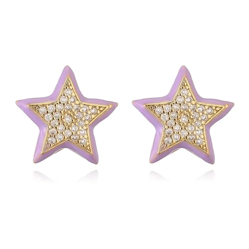 Ohrstecker, Damenschmuck, Schmuck, Kaktus, fünfzackiger Stern für niedlich, zeigen Sie Ihre schöne, vielseitige Mode, exquisit, Einstellbar, Acryl von SKJUBLPG