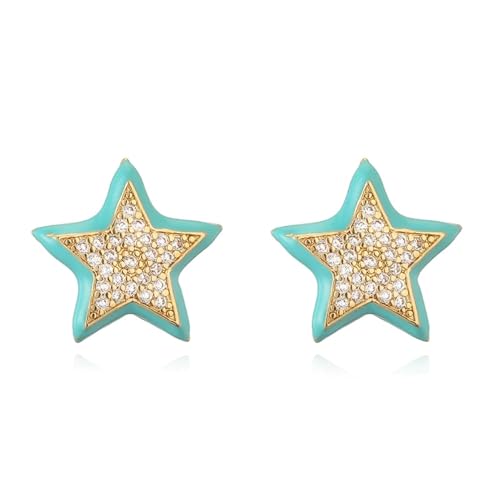 Ohrstecker, Damenschmuck, Schmuck, Kaktus, fünfzackiger Stern für niedlich, zeigen Sie Ihre schöne, vielseitige Mode, exquisit, Einstellbar, Acryl von SKJUBLPG