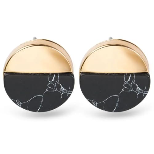 Ohrstecker, Damenschmuck, Schmuck, Retro, rund, dreieckig, quadratisch, halbrund, lose Persönlichkeit, schlicht, geometrisch, für, Einstellbar, Acryl von SKJUBLPG