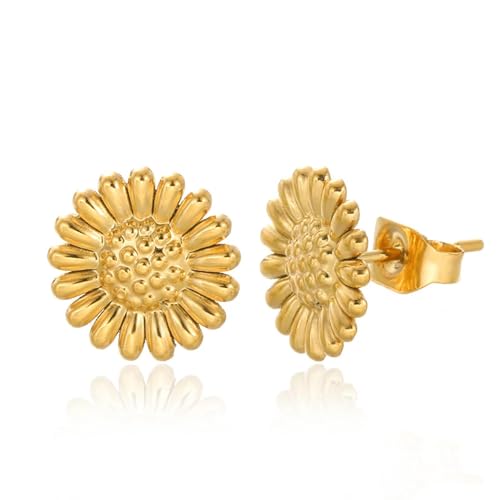 Ohrstecker, Damenschmuck, Schmuck, Sonnenblume für Frauen, trendige Ohrringe, zeigen Sie Ihre Schönheit, vielseitig, modisch und exquisit, Einstellbar, Acryl von SKJUBLPG